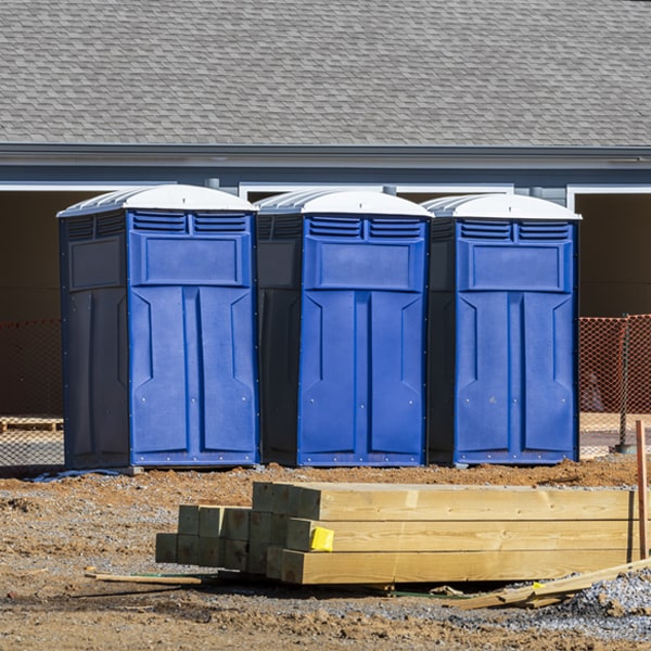 what is the maximum capacity for a single portable restroom in Halfway House